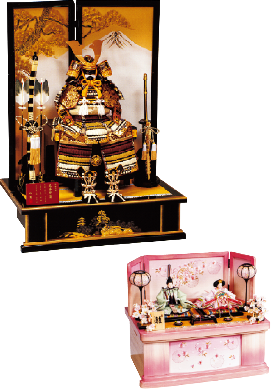 五月人形、ひな人形